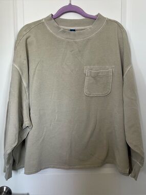 Old Navy Light Olive Crewneck Sweatshirt